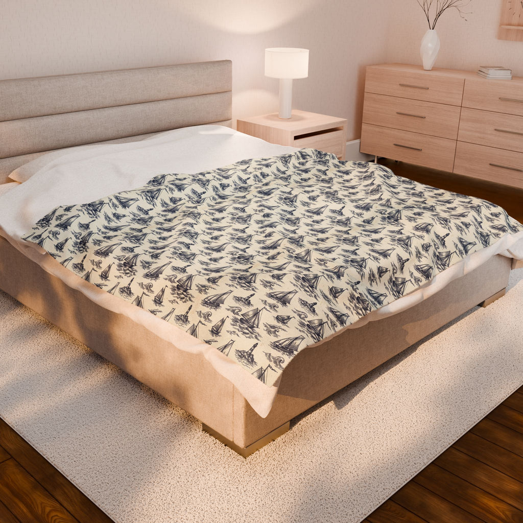 Vintage Sailboat Blanket