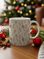 Nutcracker Christmas Pattern Holiday Coffee Mug