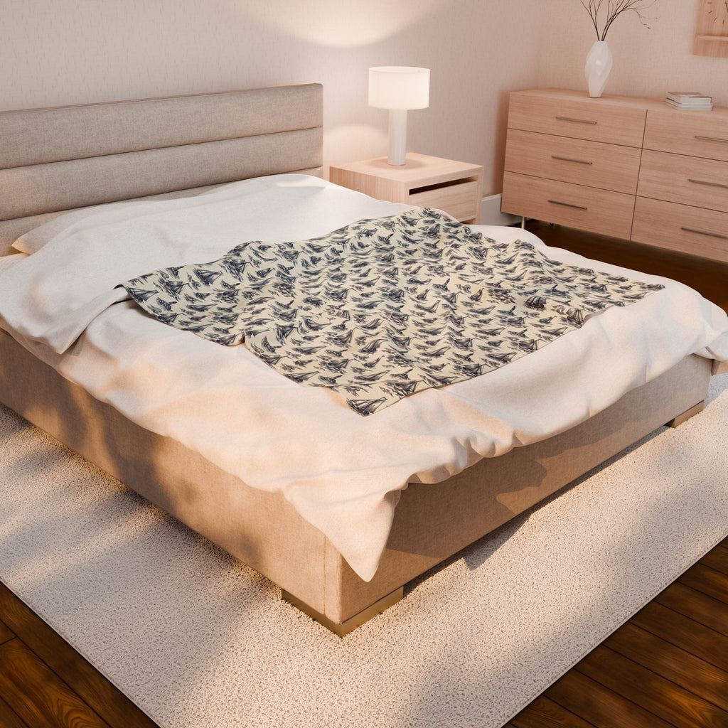 Vintage Sailboat Blanket