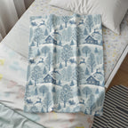 Cozy Winter Themed Bedding Blanket for Home Decor