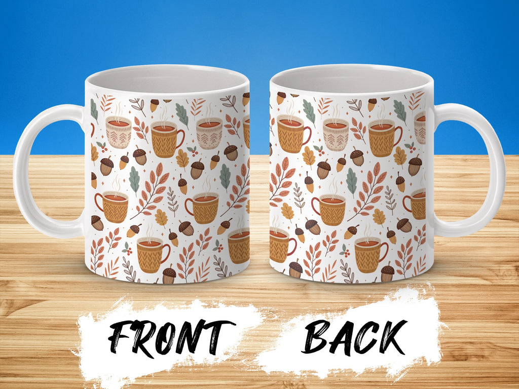 Autumn Themed Coffee Mug with Cozy Fall Design product