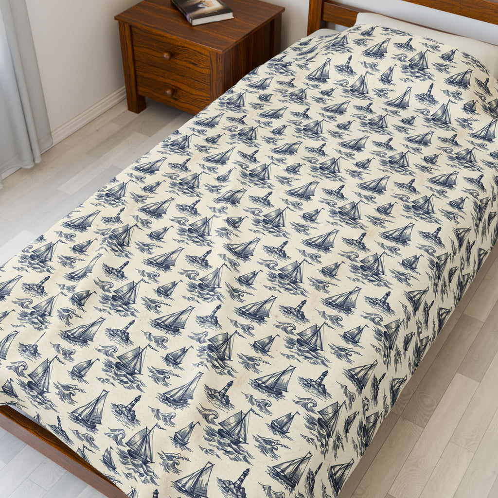 Vintage Sailboat Blanket