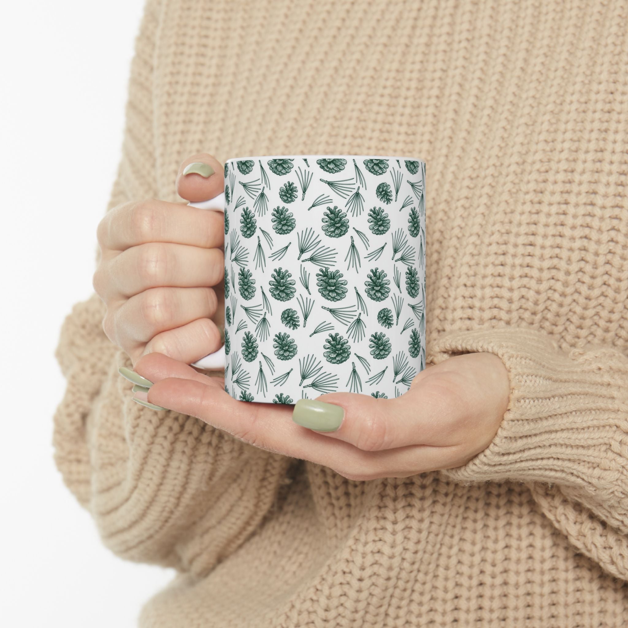 Pinecone & Pine Needle Mug