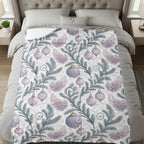 Elegant Feather Branches and Ornaments Bedding