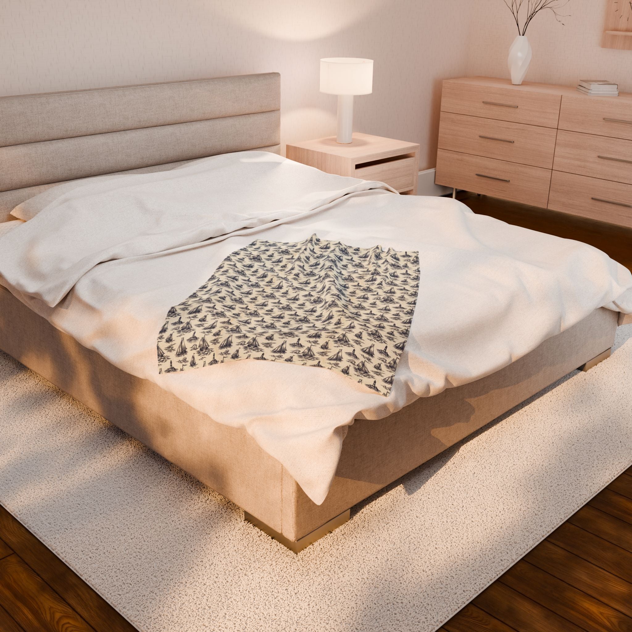 Vintage Sailboat Blanket