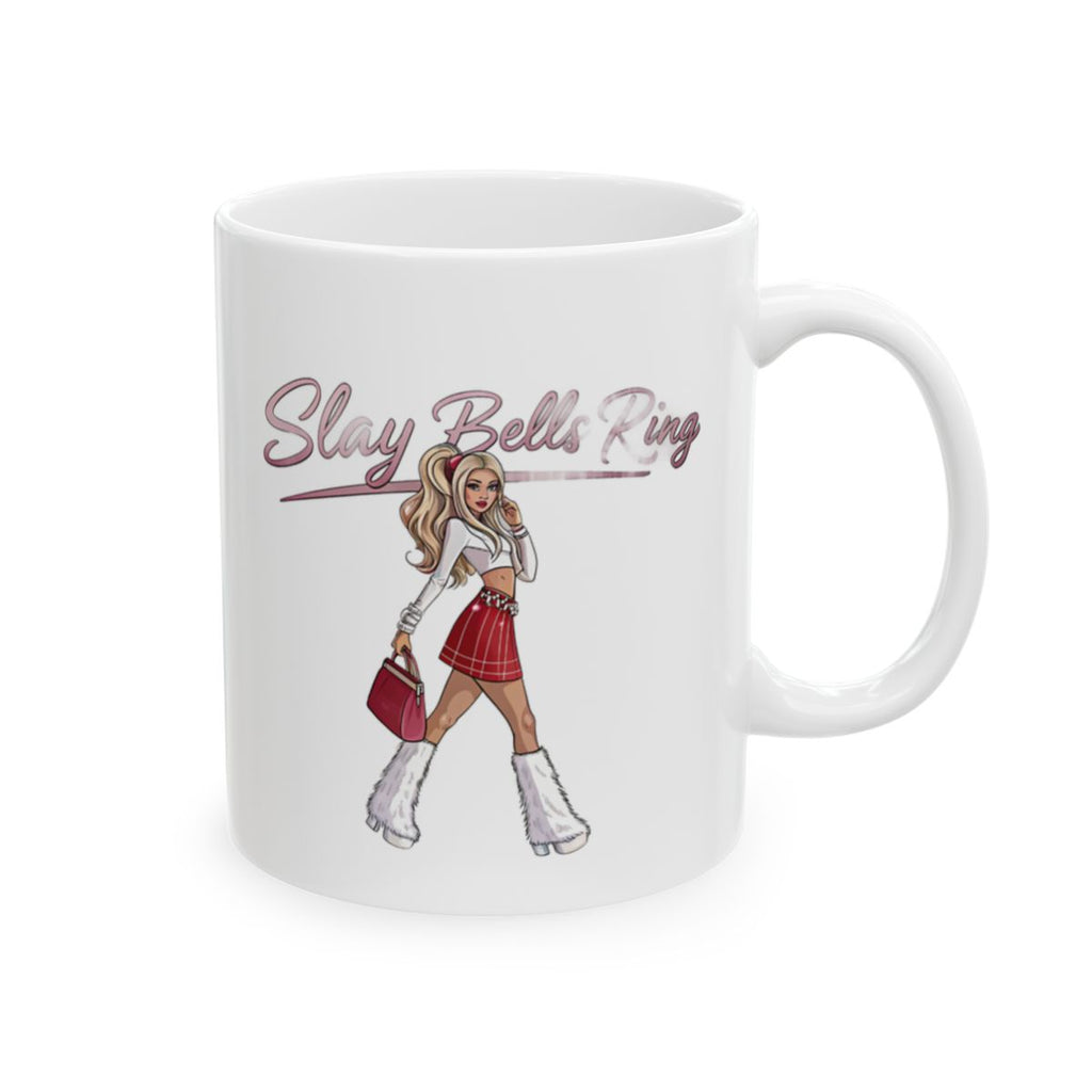 Slay Bells Ring Design With Holiday Cheer Mug
