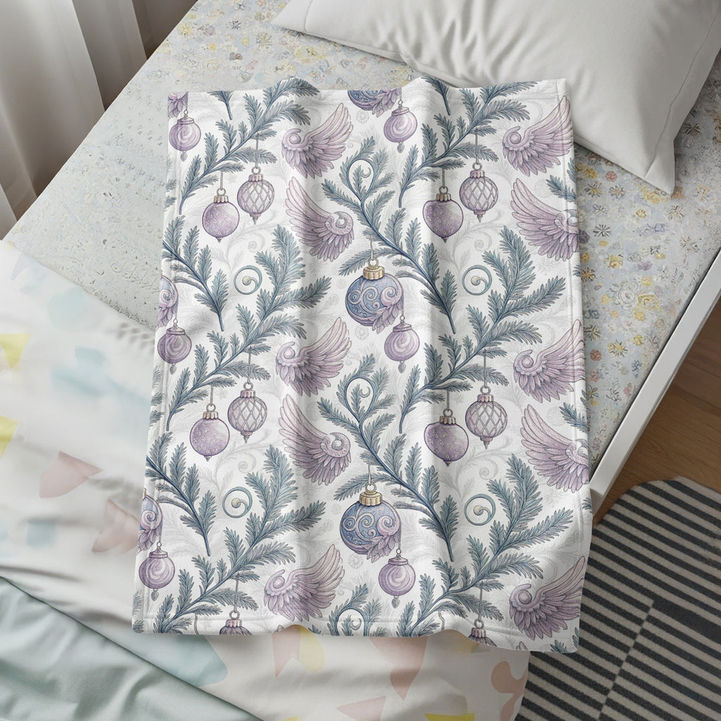 Christmas Ornament Patterned Bedspread