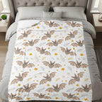 Cozy Bedspread with Cute Bat and Star Patterns product