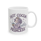 Hot Cocoa Princess Adorable Illustrated Mug