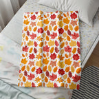 Falling Autumn Leaves Blanket