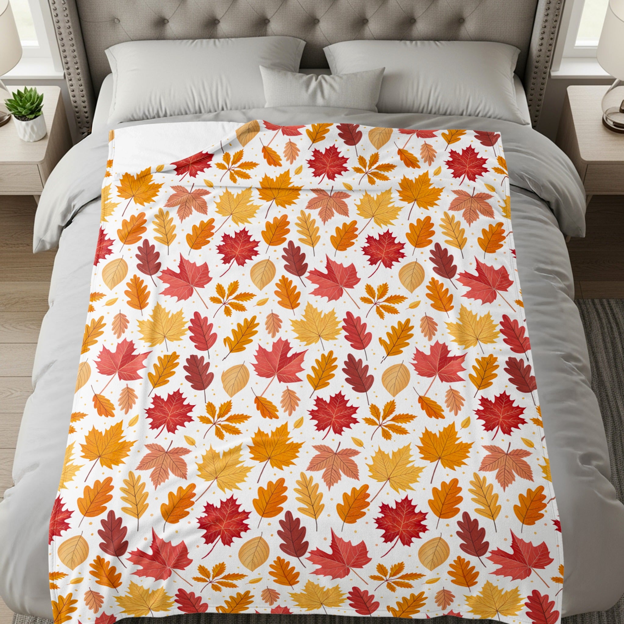 Autumn Leaves Pattern Cozy Bedding Product