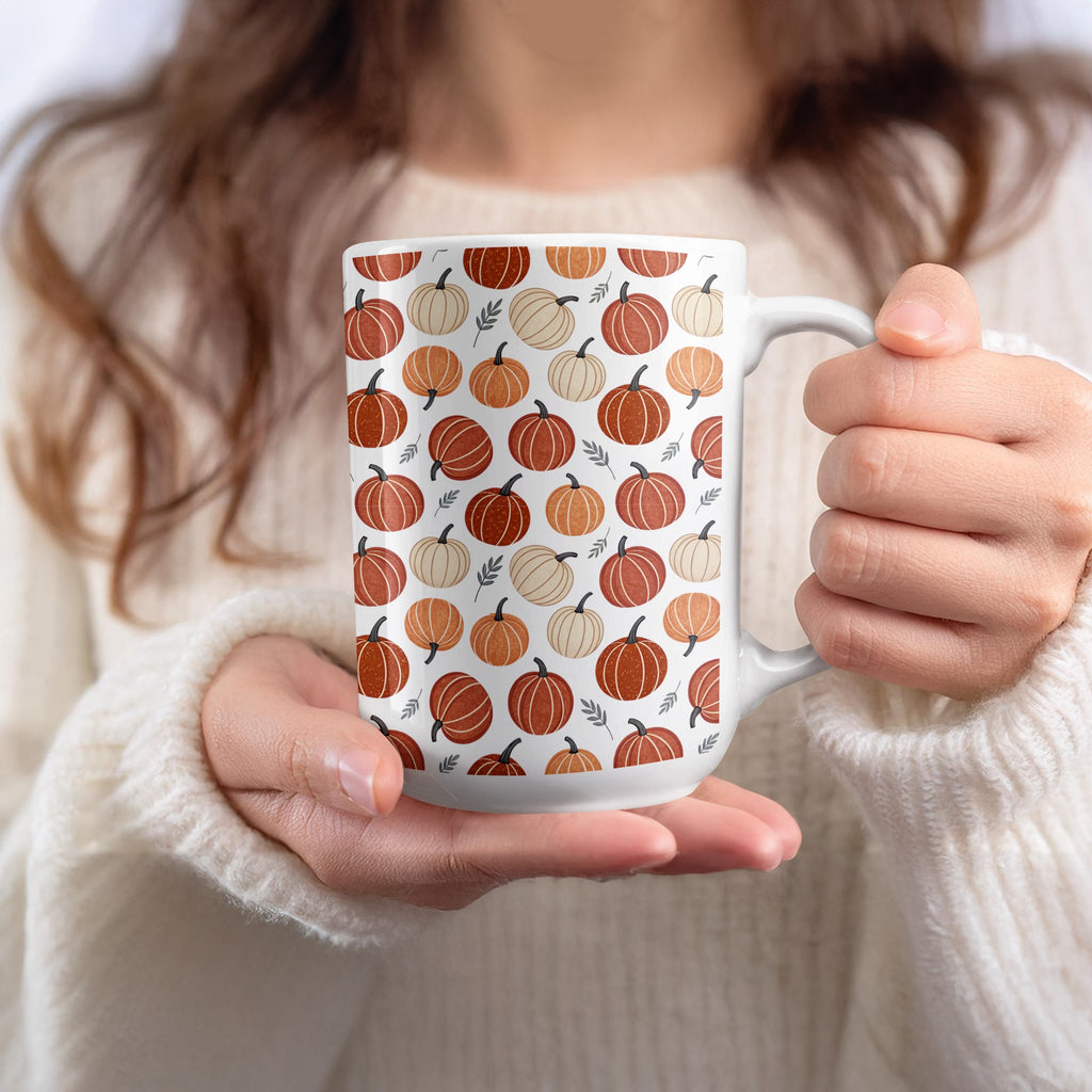 Autumn Pumpkins Print Coffee Mug product