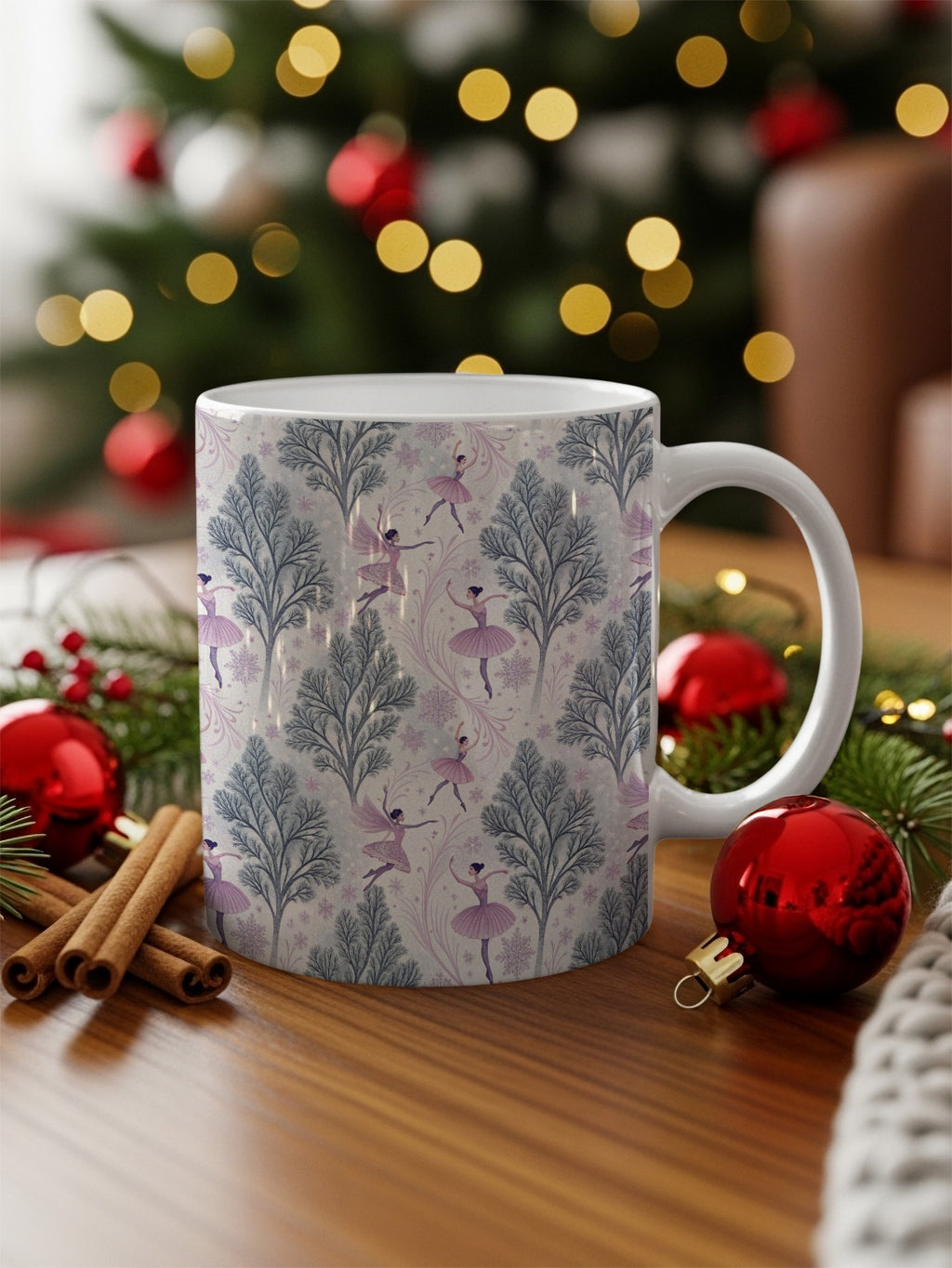 Christmas Holiday Ballerina Mug for Festive Season