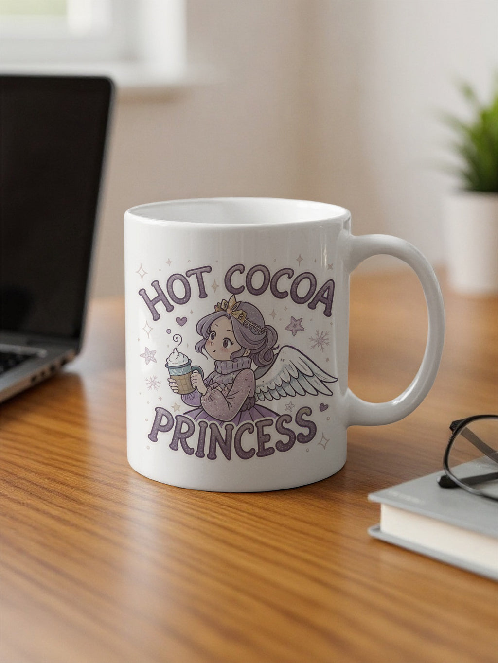 Hot Cocoa Princess Mug Perfect for Warm Drinks