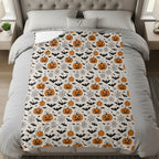 Halloween Themed Bedding with Pumpkins and Bats product type