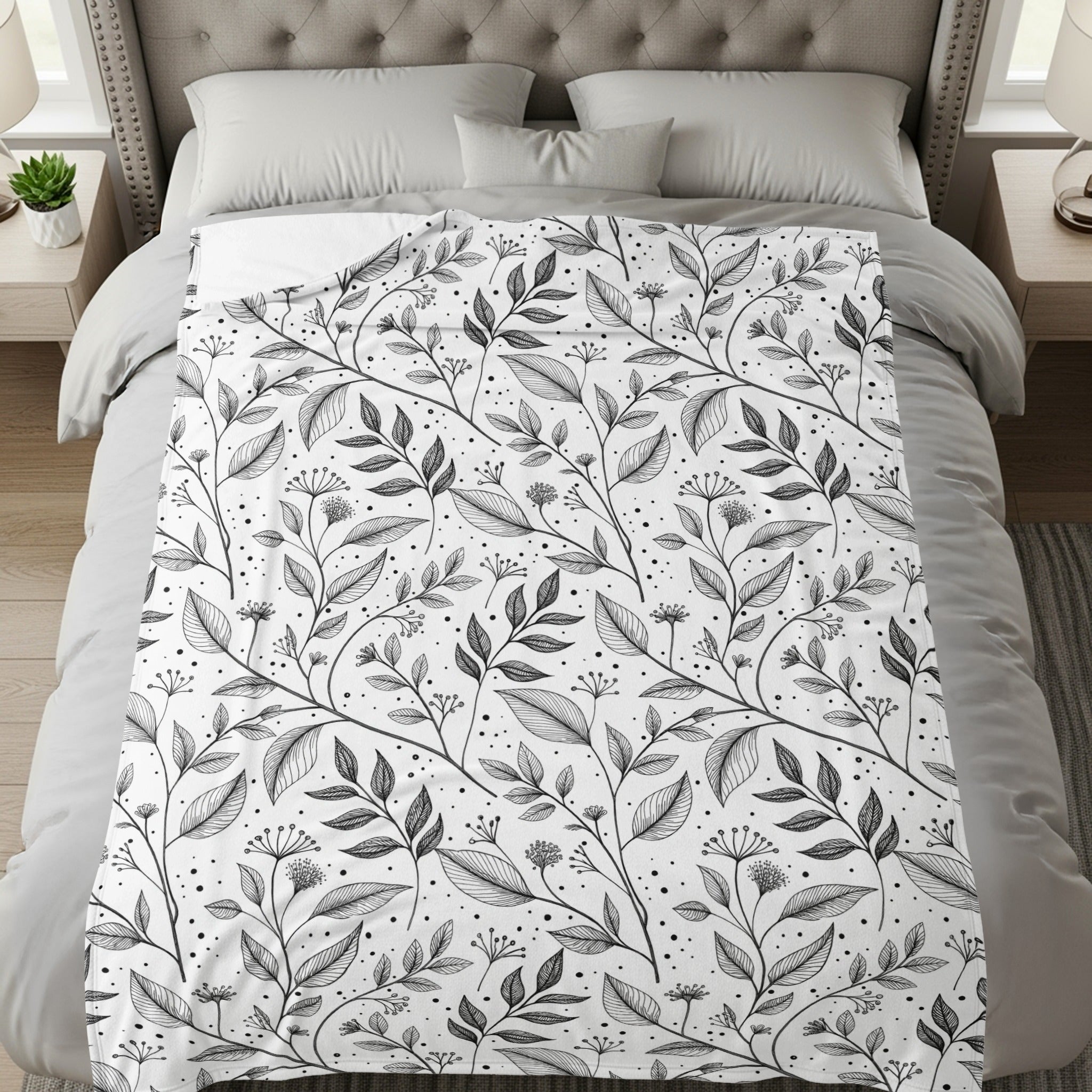 Elegant Floral Design Soft Cozy Bedding Product
