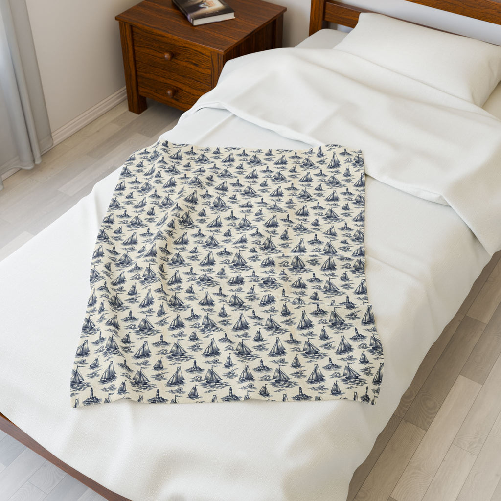 Vintage Sailboat Blanket