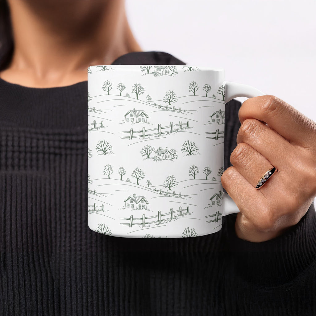 Cozy Cottage Farmhouse Illustrated Mug product
