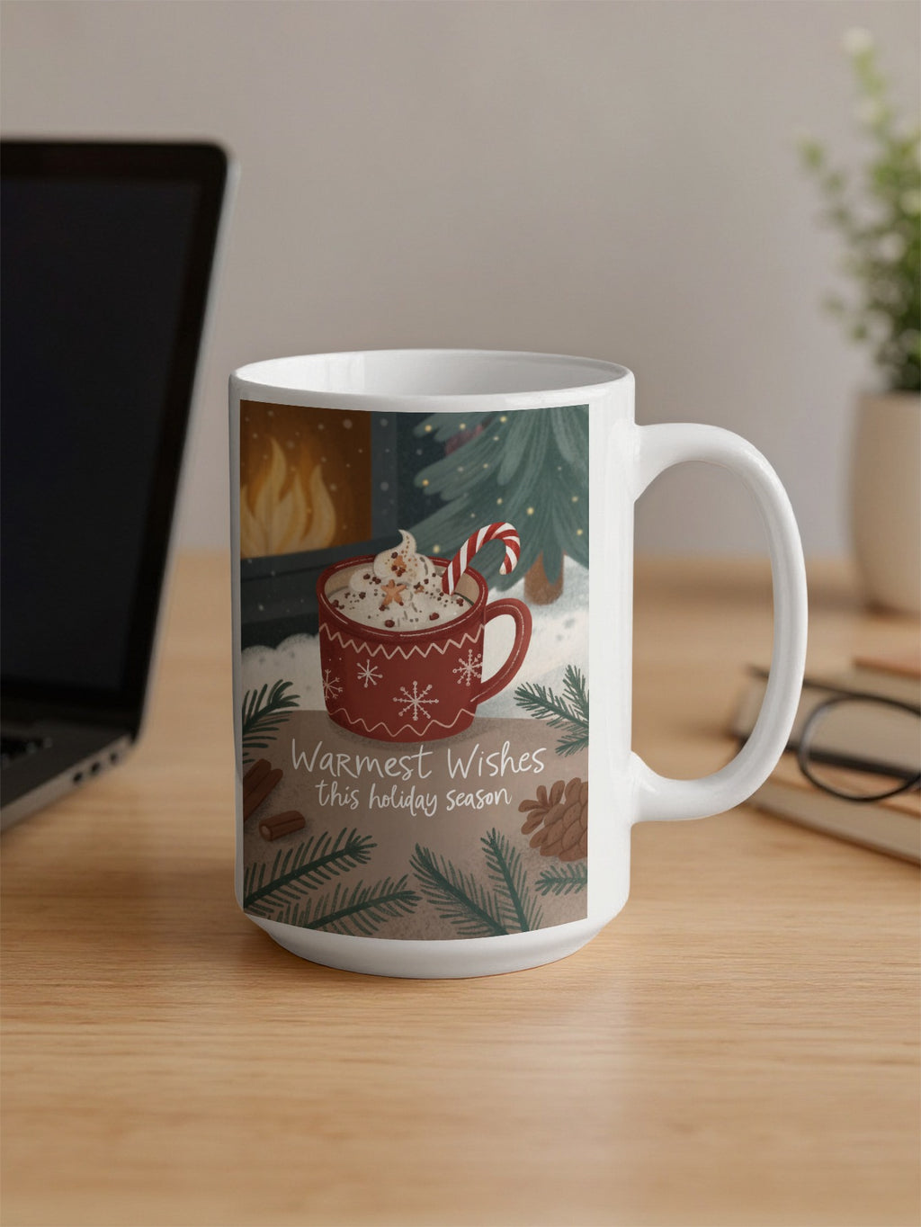 Warmest Wishes This Holiday Season Mug Christmas Gift