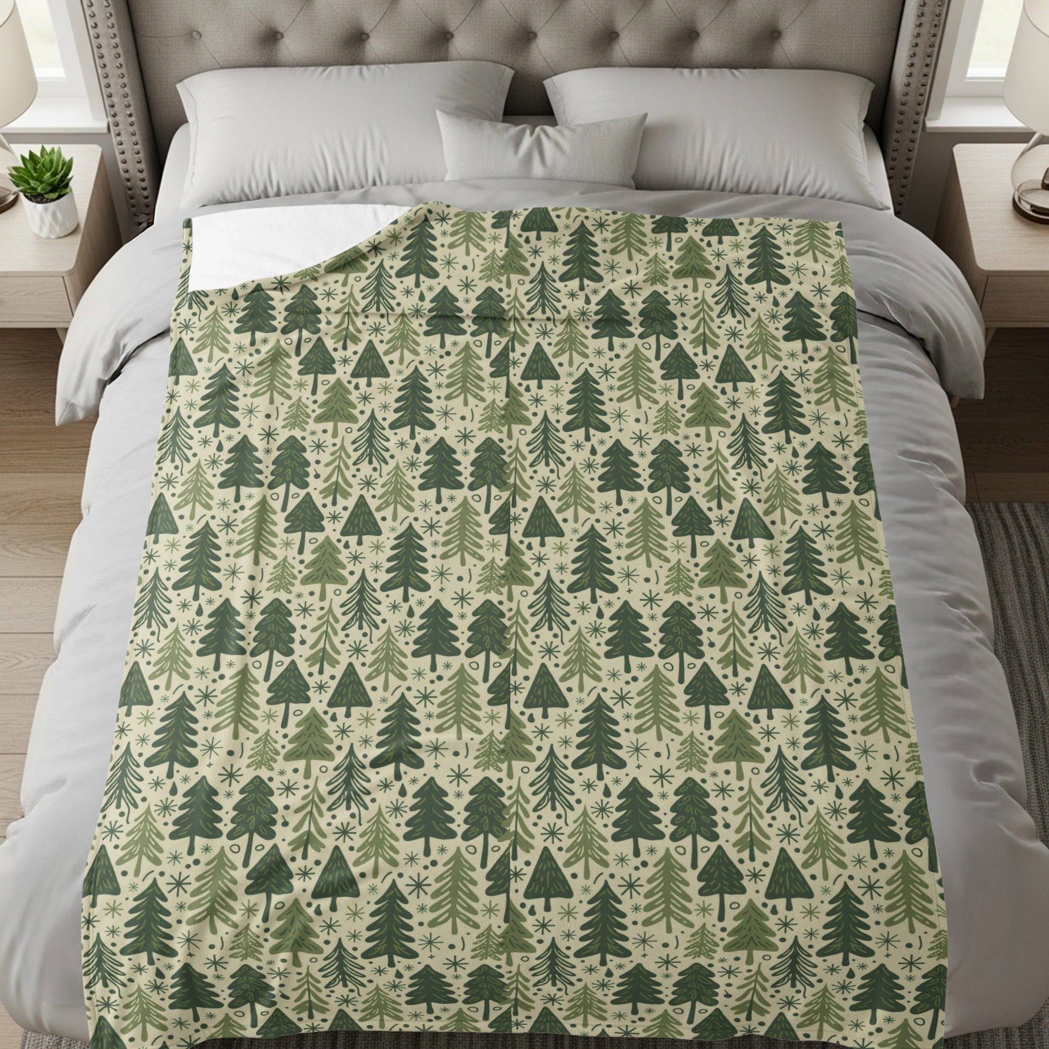 Cozy Forest Themed Blanket For Any Bedroom Decor