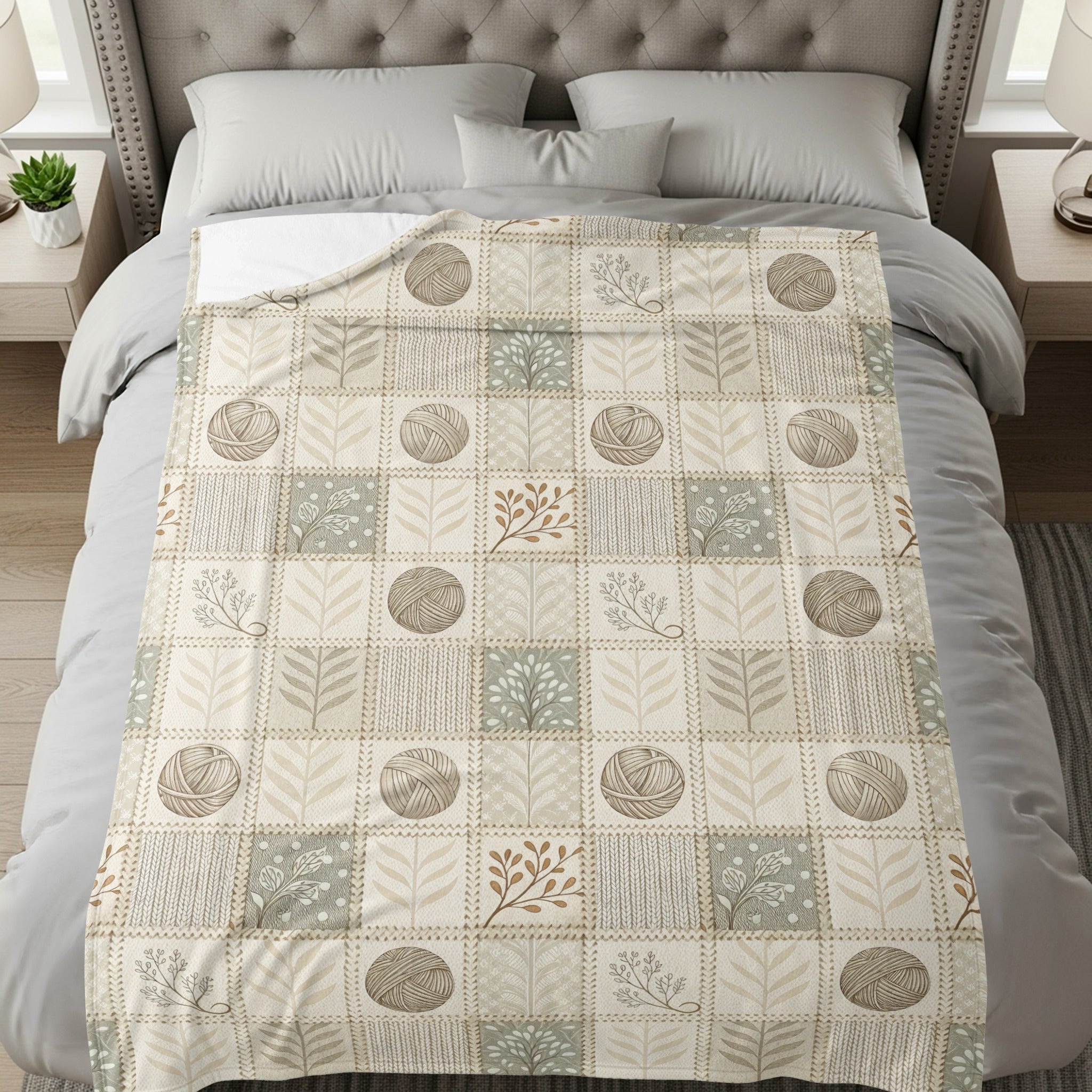 Nature Inspired Pattern Bedspread Quilt Bedding