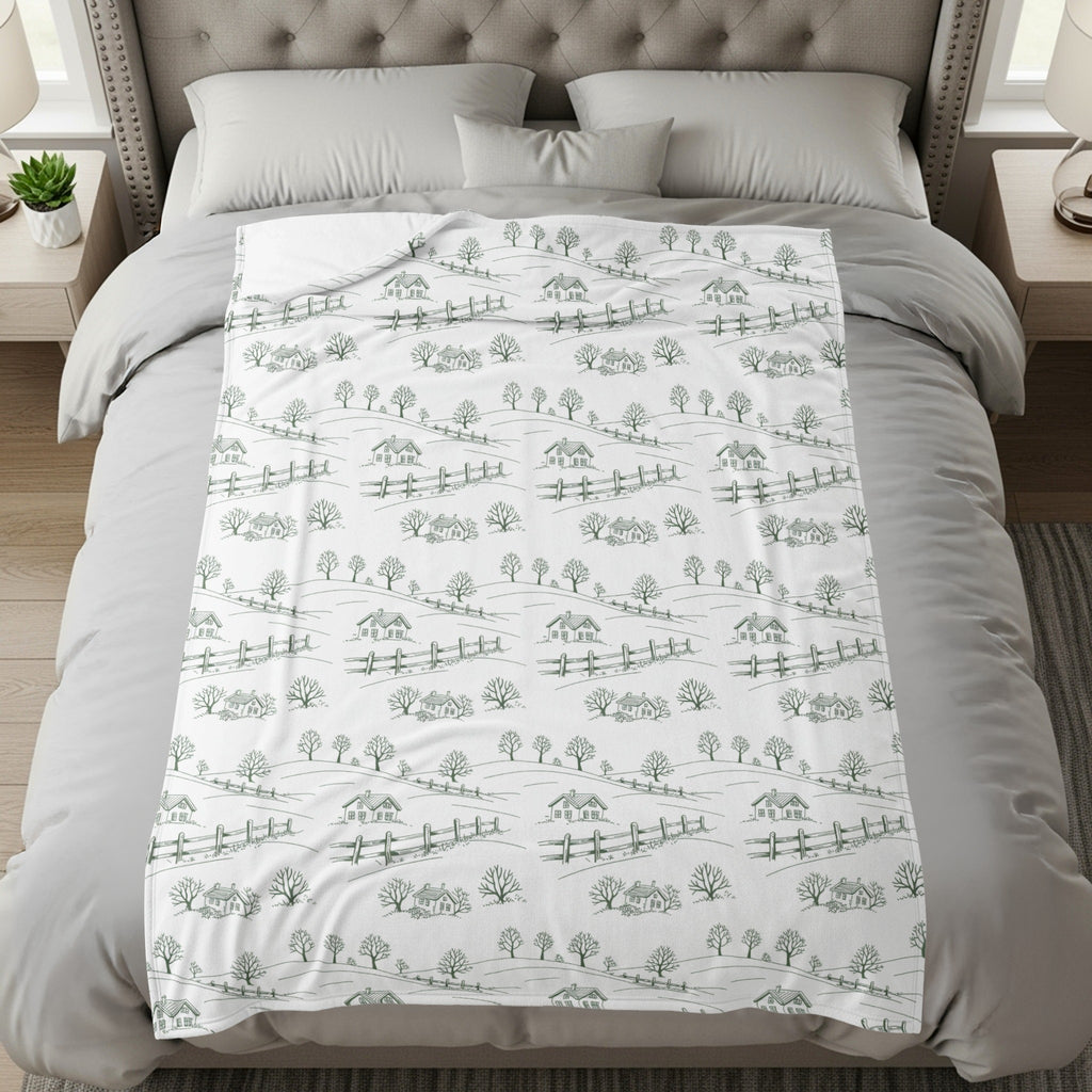 Cozy Landscape Pattern Bedding Blanket product