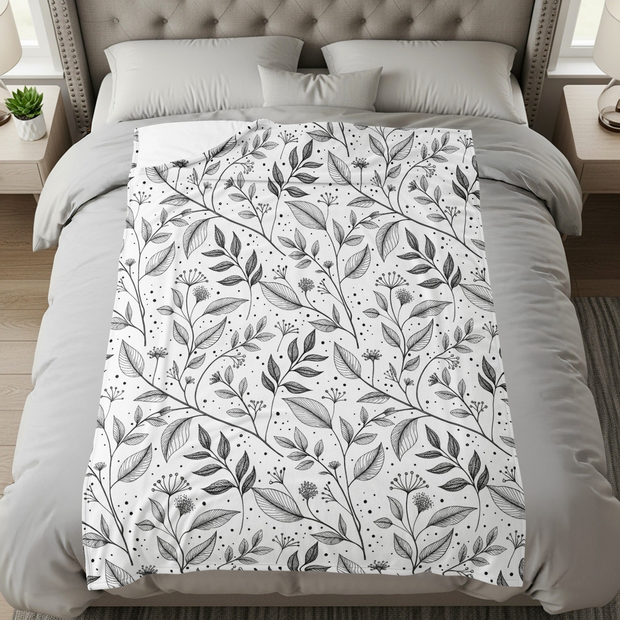 Botanical Floral Pattern Bedding Comforter Quilt