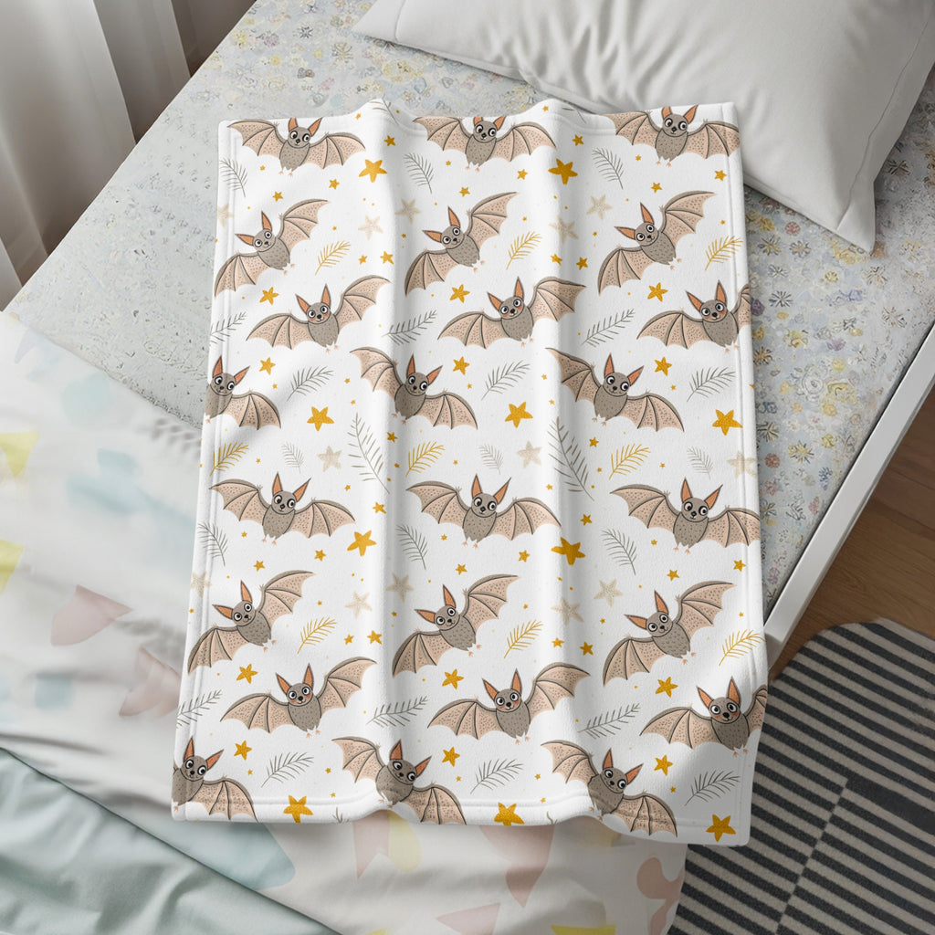 Adorable Bat Pattern Design Cozy Throw Blanket product type