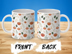 Autumn Themed Pumpkin and Leaves Design Mug product