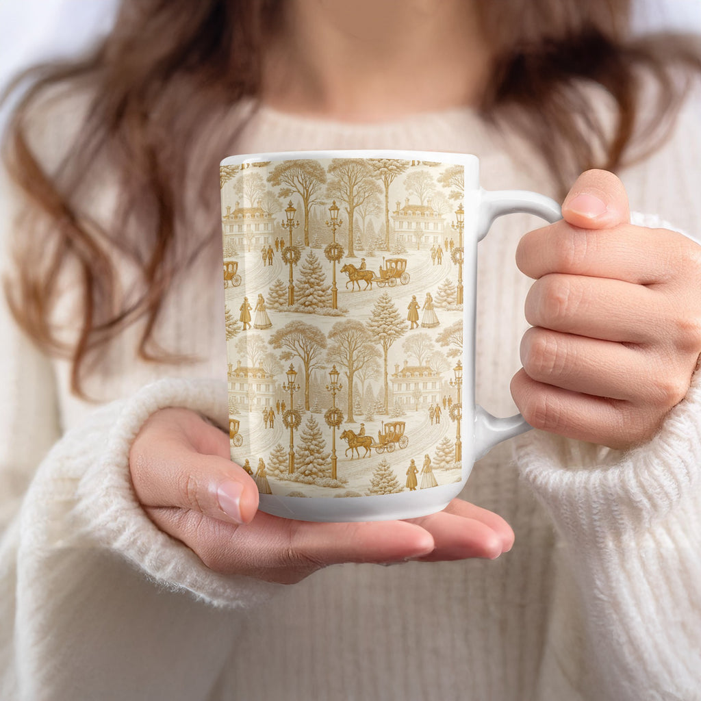 Vintage Countryside Scenic Art Ceramic Coffee Mug