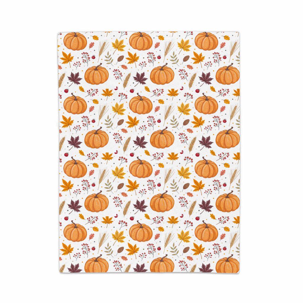 Autumn Pumpkins and Leaves Printed Fall Product